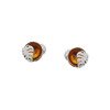 Silver earrings with amber