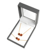 Silver necklace with amber