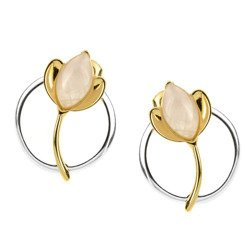 Kolczyki srebrne z bursztynem