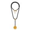 Necklace Qule with amber