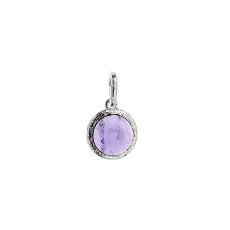 Silver pendant with amethyst