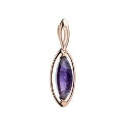 Silver pendant with amethyst