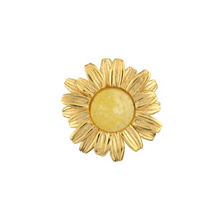 Silver pendant with amber - Margaret