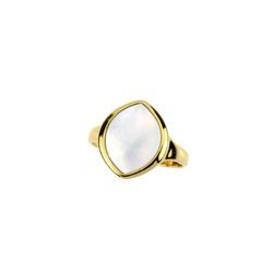 Silver ring with mother of pearl