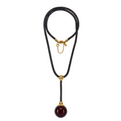 Necklace Qule with amber