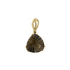 Gold pendant with smoky quartz