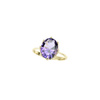 Gold ring with amethyst 