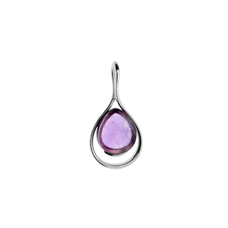 Silver pendant with amethyst