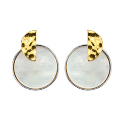 Silver earrings with Mother of Pearl