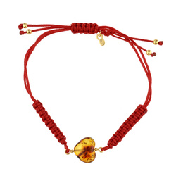 Bracelet with amber