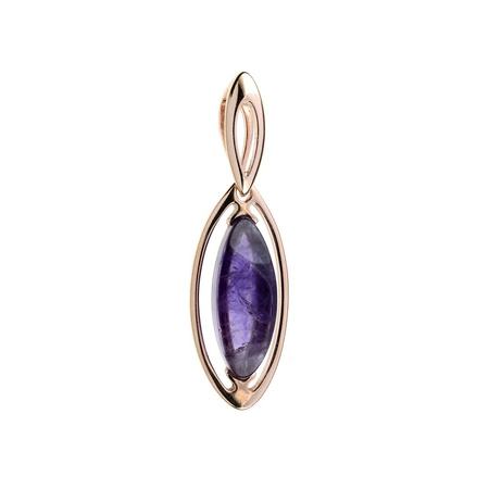 Silver pendant with amethyst