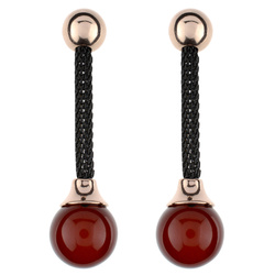 Earings Qule with amber